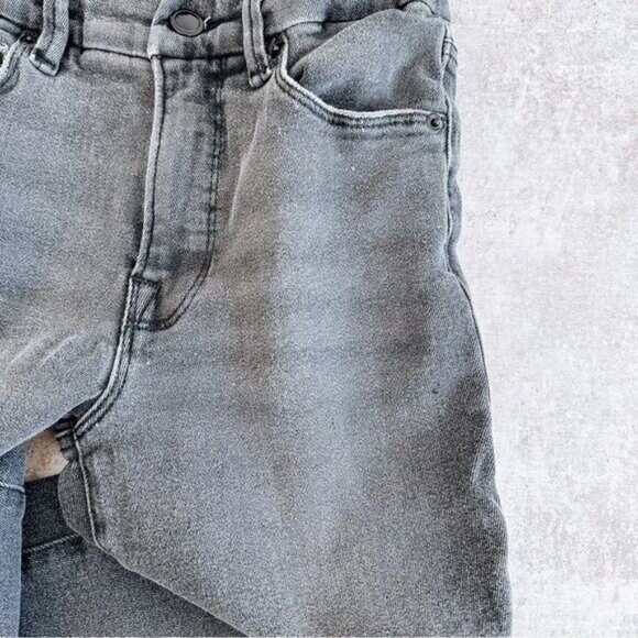 Good American Grey Good Petite Straight Leg Jean Size 0/25 - Picture 8 of 8